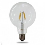 LED Bulb - 6W E27 G125/95Filament Patent Warm White 300° 550 lm - NEW
